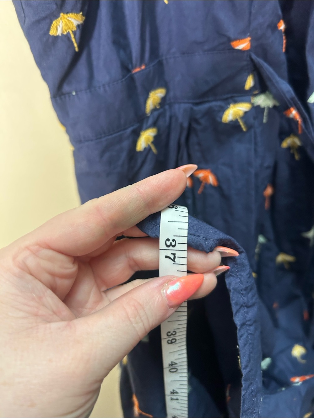 Anthropologie Maeve Sleeveless Mini Tank Embroidered Umbrella Shirt Dress XL - Picture 9 of 10